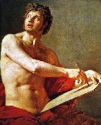 Jean Auguste Dominique Ingres, Academic Study of a Male Torse.
